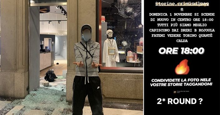 I giovani che hanno distrutto il centro minacciano sui social: "Domenica secondo round?" I giovani che hanno distrutto il centro minacciano sui social: "Domenica secondo round?"