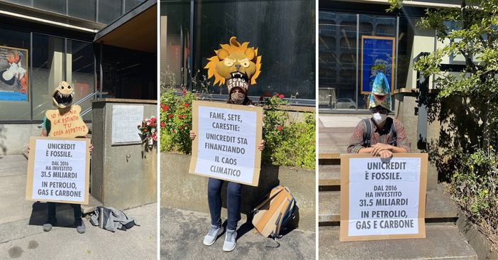 Attivisti Extinction Rebellion a Torino