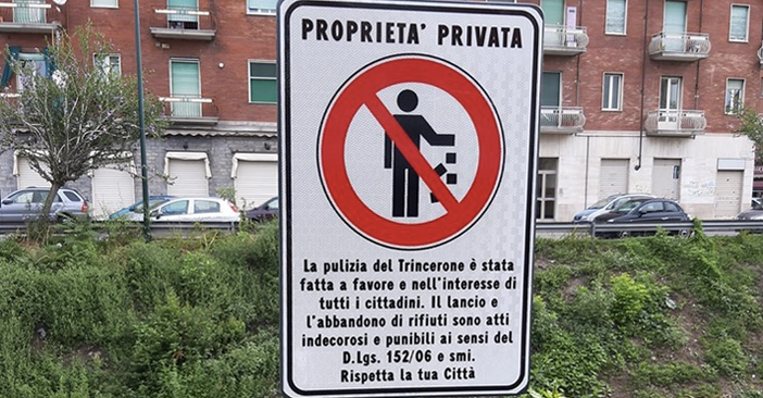 Maxi multa per chi abbandona rifiuti sul Trincerone: la lotta di Appendino contro gli incivili