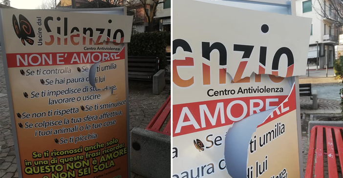 A Settimo distrutto totem del centro antiviolenza: &quot;Atto che non arresta il nostro impegno per le donne&quot;