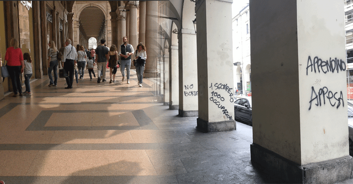 Via Roma e via Po, due facce del centro di Torino Via Roma e via Po, due facce del centro di Torino