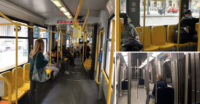 Fase 2, sui mezzi Gtt cambia tutto: tra mascherine e percorsi indicati, il viaggio su bus e metro [VIDEO e FOTO]