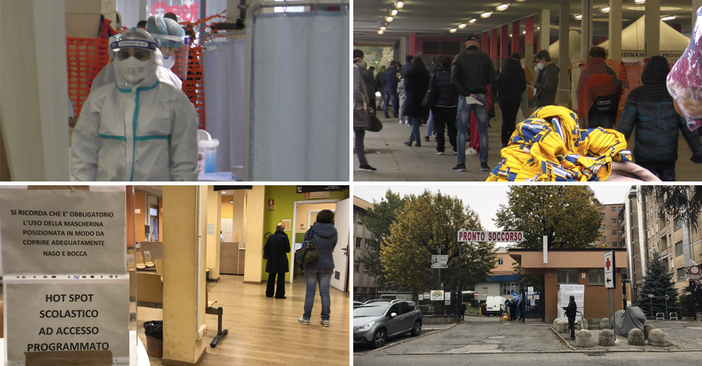 In fila al freddo, la Torino in coda per il tampone: in arrivo le casette e un hotspot “drive in” al Martini [VIDEO e FOTO]