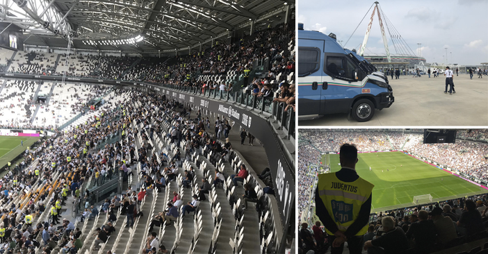 Famiglie e silenzio, cronaca di una partita in curva all’Allianz Stadium. Senza gli ultrà