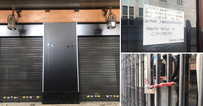 Serrande abbassate, il centro di Torino è in ginocchio: l’ombra delle mafie dietro l’ emorragia di negozi chiusi [FOTO e VIDEO]