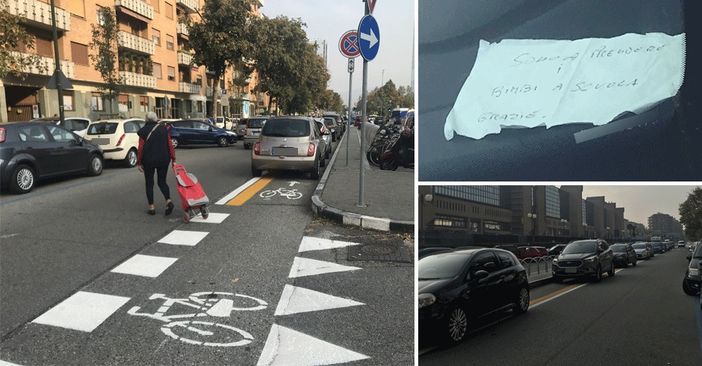 Ciclabile di via Cavalli inagibile causa “scuola”: boom di genitori in malasosta all'uscita dei bimbi Ciclabile di via Cavalli inagibile causa “scuola”: boom di genitori in malasosta all'uscita dei bimbi