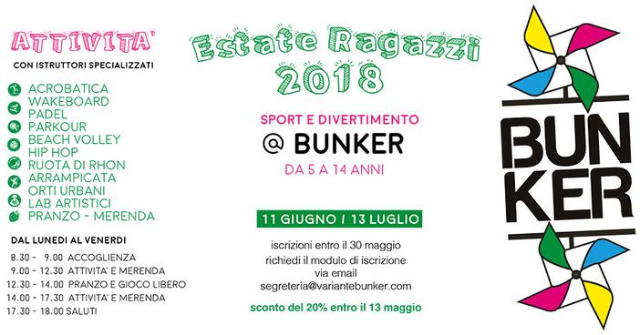Al Bunker torna l'estate ragazzi