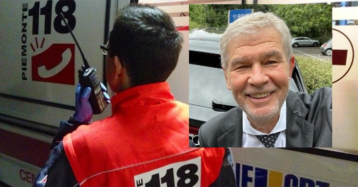 ambulanza e primo piano Valentino Ganz