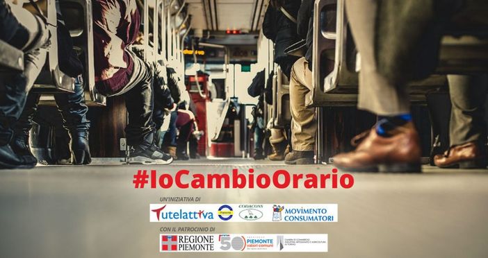 la locandina relativa all'iniziativa #IoCambioOrario