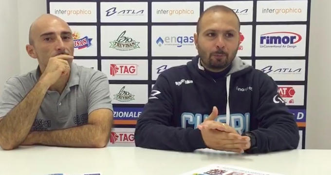 Vincenzo Manzo accanto al preparatore atletico Zanaboni