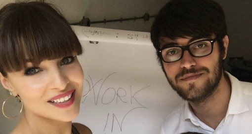 Il regista Ivan Pascal Sella e Cristina Chiabotto