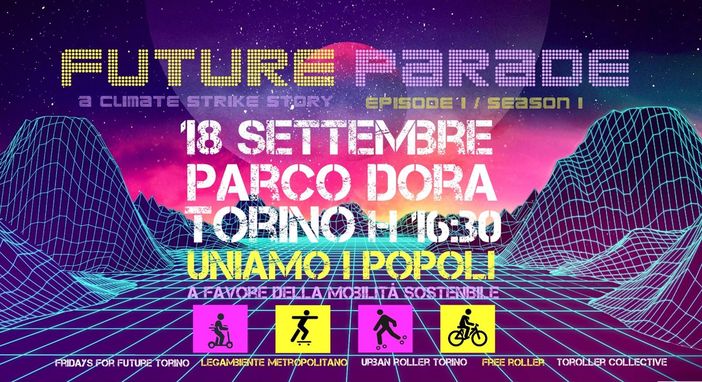 &quot;Future Parade&quot;, il 18 settembre al Parco Dora la festa della mobilità sostenibile