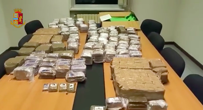 L'hashish sequestrata a Torino