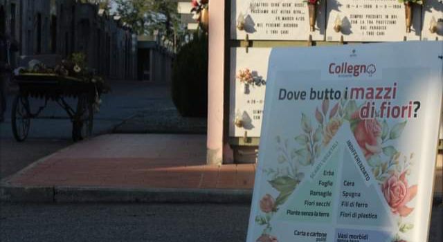 Collegno, la raccolta differenziata arriva anche al cimitero