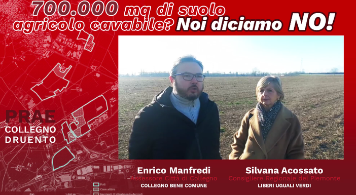 Manfredi e Accossato (LUV) dicono no al piano cave della Regione: &quot;700 mila mq di terreno agricolo a rischio&quot;