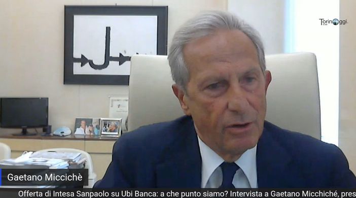Intesa Sanpaolo - Ubi Banca, Gaetano Miccichè: &quot;Fiducioso sulla riuscita dell'operazione, ma anche sulla sua utilità&quot; [VIDEOINTERVISTA]