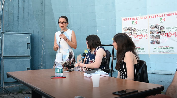 cecilia alfier alla festa dell'unità