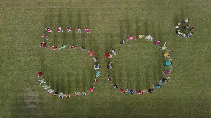 Un fotogramma del video per i 50 anni