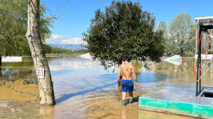 Danni da maltempo al wakepark del Po