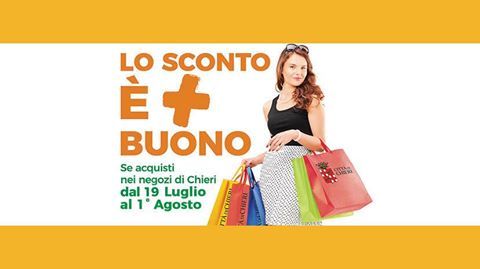 Commercio, a Chieri prorogata fino al 1° agosto la campagna "Lo sconto è + buono" Commercio, a Chieri prorogata fino al 1° agosto la campagna "Lo sconto è + buono"
