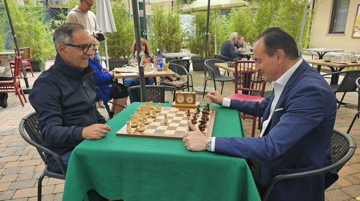 Alberto Cirio e il leader dei Moderati Mimmo Portas Alberto Cirio e il leader dei Moderati Mimmo Portas