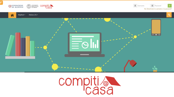 immagine del sito 'compiti a casa'