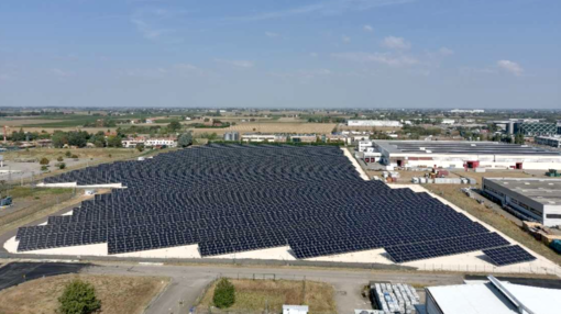 L'impianto fotovoltaico da 6 Mwp realizzato da Albasolar in funzione alla Irce di Imola