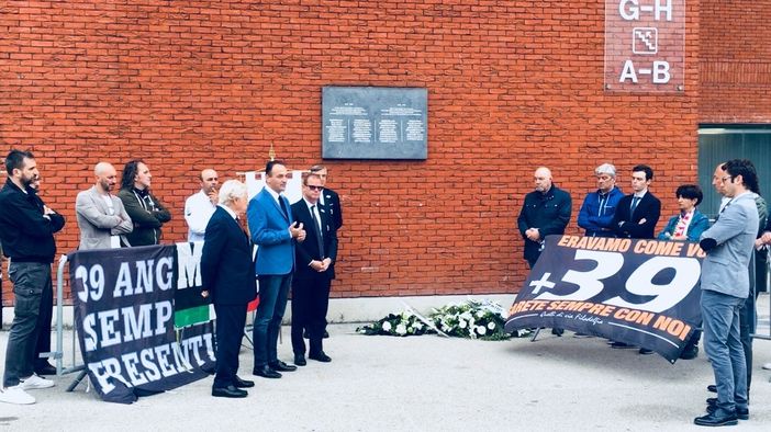 Una commemorazione allo stadio Heysel Una commemorazione allo stadio Heysel