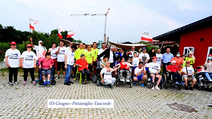 cerimonia con la torcia Special Olympics