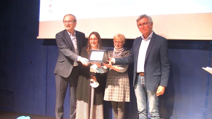La premiazione al Salone del Libro di Torino La premiazione al Salone del Libro di Torino