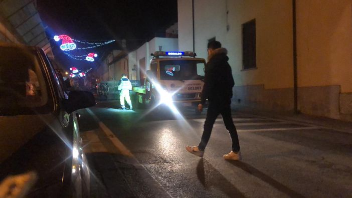 Incidente Frossasco centro 20 dicembre 2020