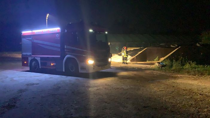 Incendio a Vigone in via Santa Maria