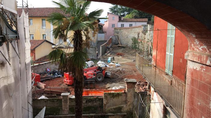 I lavori a Palazzo Acaja I lavori a Palazzo Acaja