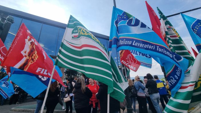 Sciopero dei lavoratori della Lidl a Torino Sciopero dei lavoratori della Lidl a Torino