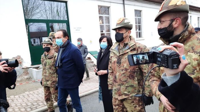 Il Generale Figliuolo e Alberto Cirio Il Generale Figliuolo e Alberto Cirio