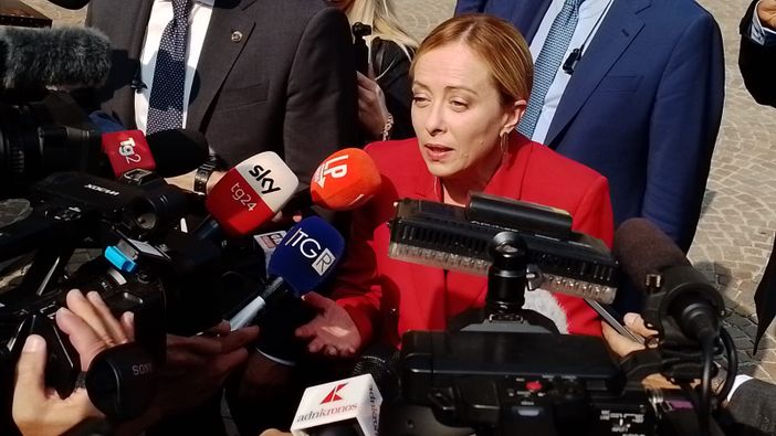 Meloni: "Contestata? Sono dalla parte giusta della storia. Cirio ha la mia stima" Meloni: "Contestata? Sono dalla parte giusta della storia. Cirio ha la mia stima"