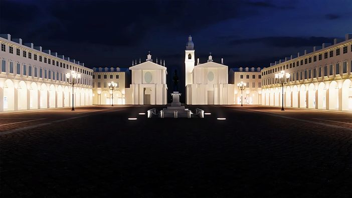 Per Luci d'Artista piazza San Carlo va in "blackout" sinfonico e celebra Leonardo