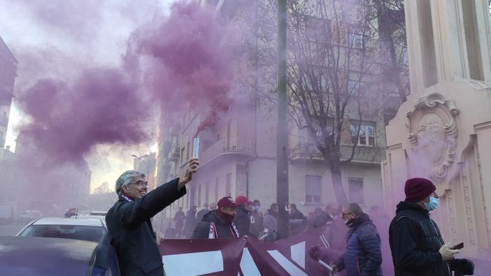 La contestazione a Cairo allo Stadio Filadelfia