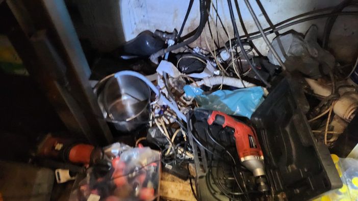 Cucine sporche di locali chiusi