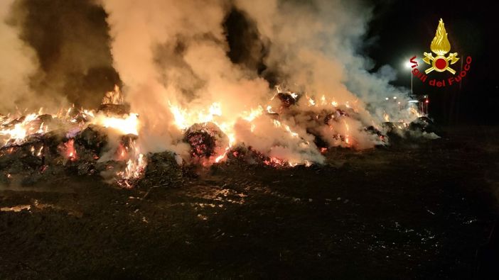incendio a Caselette