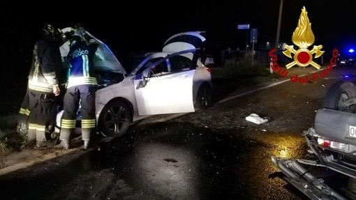 Schianto nella notte sulla Torino-Savona a Rio Ghidone: due le vetture coinvolte