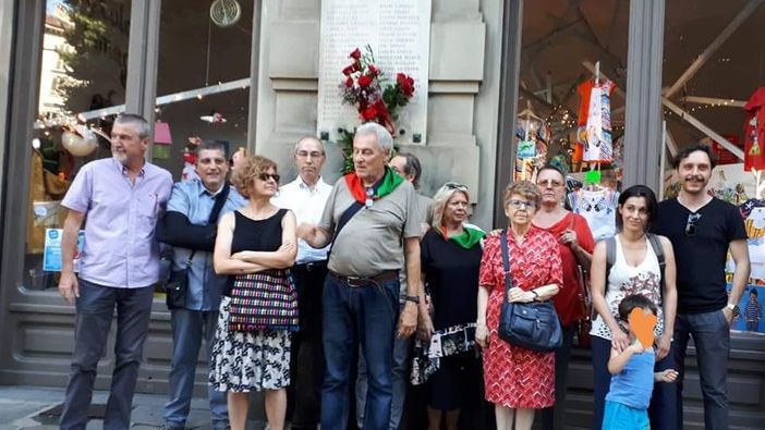 Omaggio della Circoscrizione 7 e dell'Anpi alla lapide dei Partigiani vandalizzata