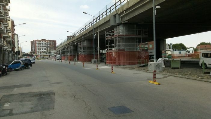 A Moncalieri si lavora per mettere definitivamente in sicurezza il cavalcavia di corso Trieste (FOTO)
