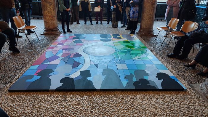 Mostra di disegni e pittura in sala aulica