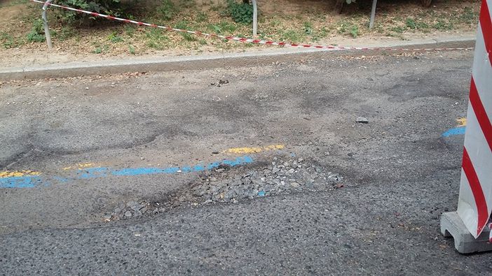 Campidoglio, Piazza Moncenisio devastata dalle buche Campidoglio, Piazza Moncenisio devastata dalle buche