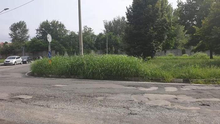 Erba alta e strada dissestata: “La rotonda di via Terni non è sicura” Erba alta e strada dissestata: “La rotonda di via Terni non è sicura”