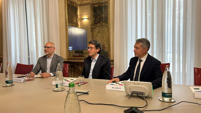 Da sinistra, Calegari, Pavone e Gilli