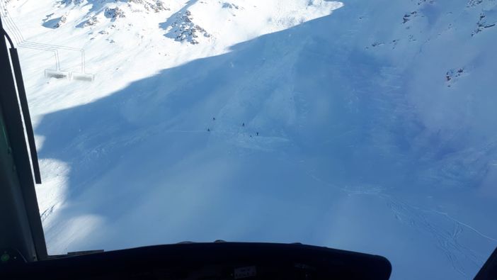 Concluso l'intervento del Soccorso Alpino a seguito della valanga alla Rognosa del Sestriere: nessuna persona travolta o dispersa