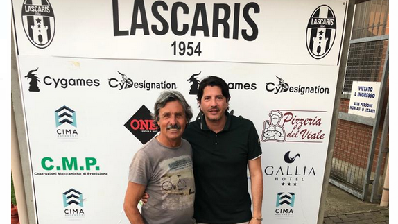 Gianni Iacobellis e il presidente del Lascaris Vincenzo Gaeta