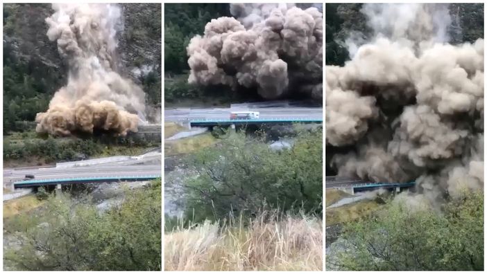 Tremenda frana a pochi chilometri da Bardonecchia, detriti sull’A43: chiuso il tunnel del Frejus